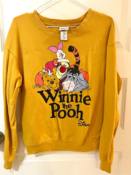 Disney Sweaters - Disney Mustard Yellow Winnie the Pooh Character Sweatshirt